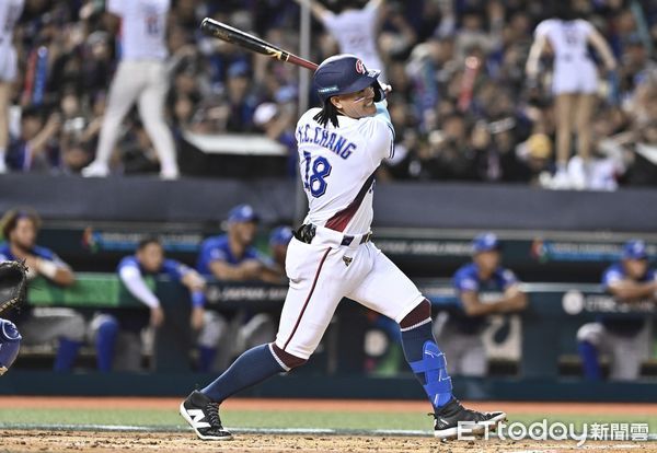 ▲▼ 2026年第6屆WBC世界棒球經典賽資格賽WBCQ，張育成  。（圖／記者李毓康攝）