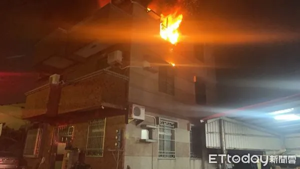 ▲▼台南永康火警，1男嗆傷。（圖／記者林東良翻攝）