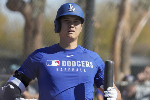 ▲▼大谷翔平進行實戰打擊練習（Live BP），擊出兩支安打。（圖／達志影像／美聯社）