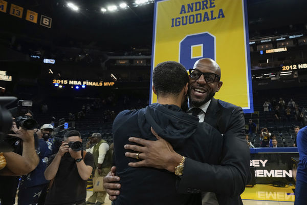 ▲勇士退役伊古達拉9號球衣。（圖／達志影像／美聯社）