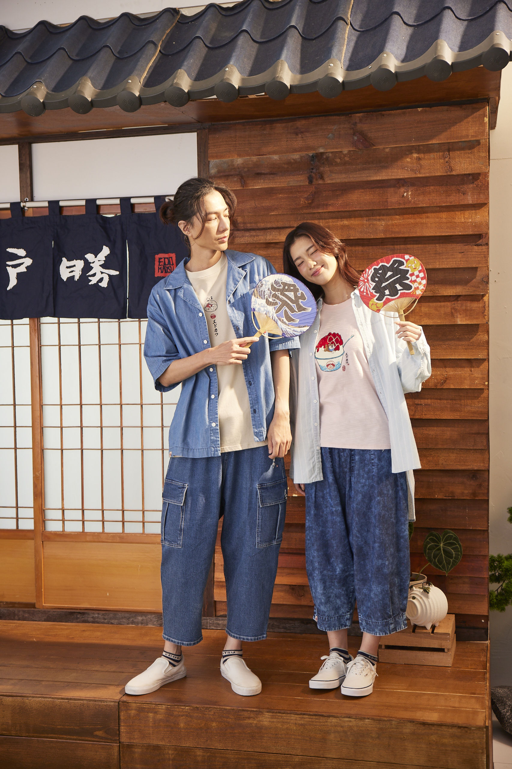 ▲Edwin、鬼塚虎丹寧。（圖／品牌提供）