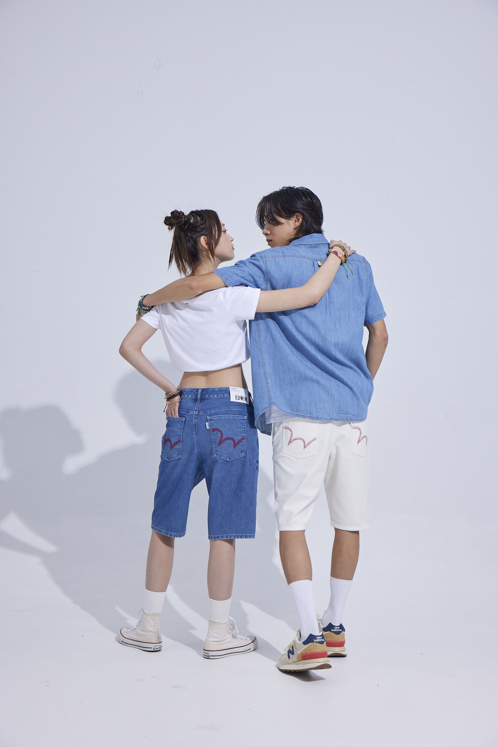 ▲Edwin、鬼塚虎丹寧。（圖／品牌提供）