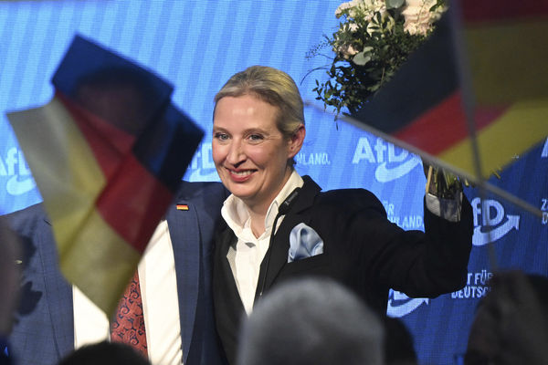▲▼德國另類選擇黨（AfD）黨主席魏德爾（Alice Weidel）。（圖／達志影像／美聯社）