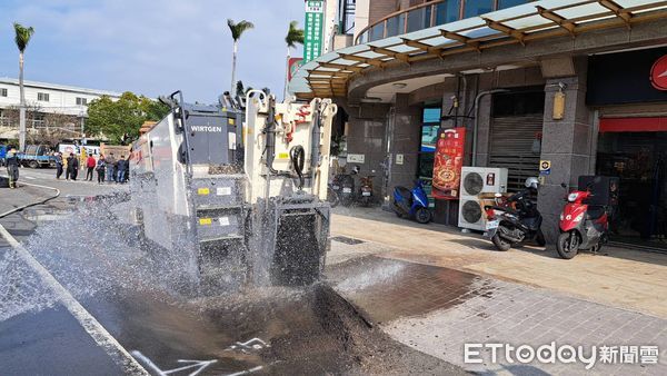 ▲▼  彰化縣北斗鎮中山路二段瓦斯管線           。（圖／記者唐詠絮翻攝）
