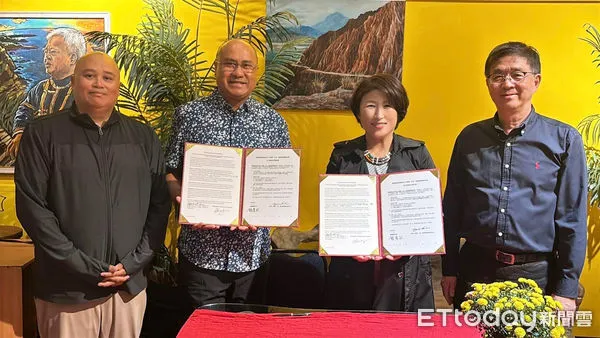 ▲台東縣長饒慶鈴率團出訪帛琉。（圖／記者楊漢聲翻攝）