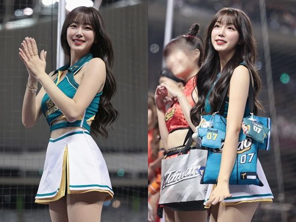 ▲▼挺中華隊！安芝儇特地飛來台灣加油：希望你們不要放棄。（圖／翻攝wlgus2qh）