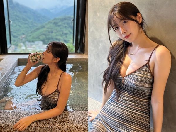 ▲▼挺中華隊！安芝儇特地飛來台灣加油：希望你們不要放棄。（圖／翻攝wlgus2qh）