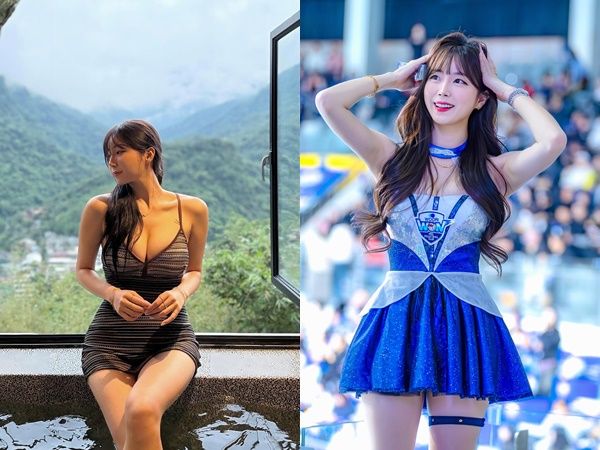 ▲▼挺中華隊！安芝儇特地飛來台灣加油：希望你們不要放棄。（圖／翻攝wlgus2qh）