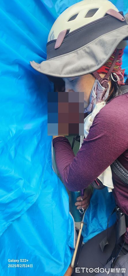 ▲1名登山客20日晚間在水漾森林附近走失，幸好4天後被搜救人員尋獲、護送下山 。（圖／記者高堂堯翻攝，下同）