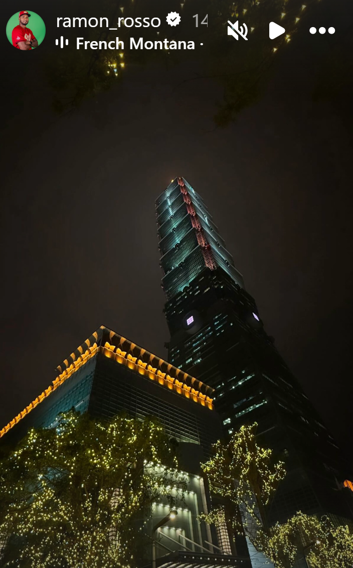 ▲▼西班牙附加賽先發投手拉索賽前1天愜意逛台北101。（圖／翻攝自IG）