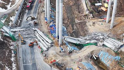南韓高速公路坍塌搜救完畢　陸媒：2名中國工人遇難