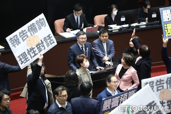 ▲行政院長卓榮泰施政報告遭國民黨團動員杯葛。（圖／記者林敬旻攝）