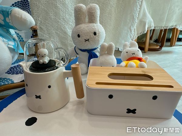 ▲▼「Miffy米飛兔70周年」7-ELEVEN以野餐出遊、居家生活兩大場景，開發30款限定周邊。（圖／記者林育綾攝）