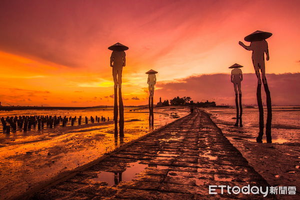 ▲▼金門摩西分海，獲全國觀光100亮點，建功嶼及周邊景觀近期施工打造金門旅遊新亮點            。（圖／記者林名揚翻攝）