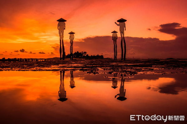 ▲▼金門摩西分海，獲全國觀光100亮點，建功嶼及周邊景觀近期施工打造金門旅遊新亮點            。（圖／記者林名揚翻攝）