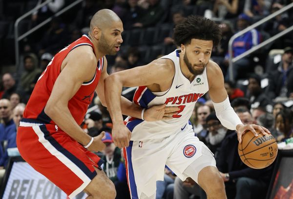 ▲國王拉文、活塞康寧漢。（圖／達志影像／美聯社）