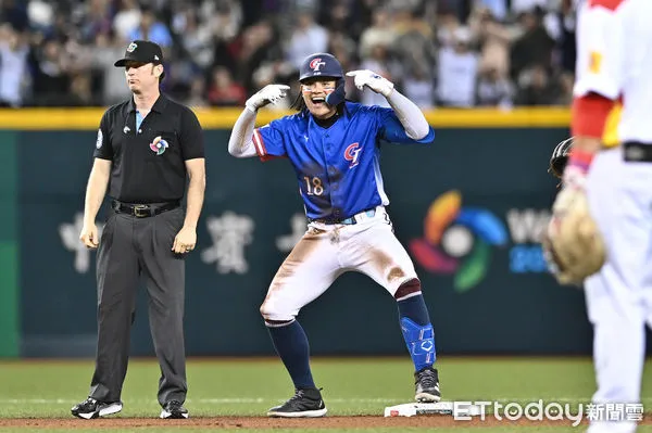 ▲▼2026年第6屆WBC世界棒球經典賽資格賽WBCQ，張育成。（圖／記者李毓康攝）