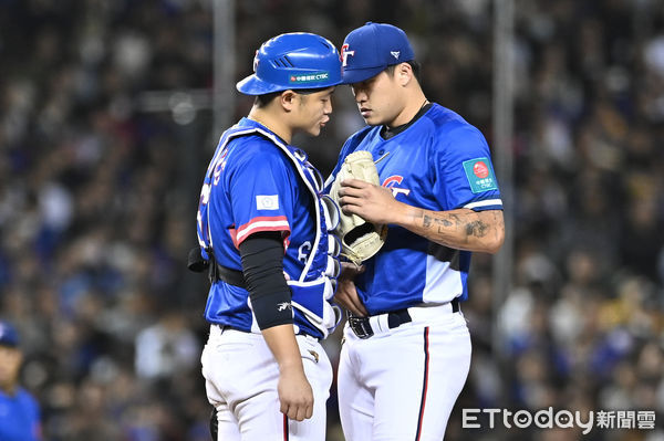 ▲▼2026年第6屆WBC世界棒球經典賽資格賽WBCQ，莊陳仲敖(右)與蔣少宏(左)。（圖／記者李毓康攝）