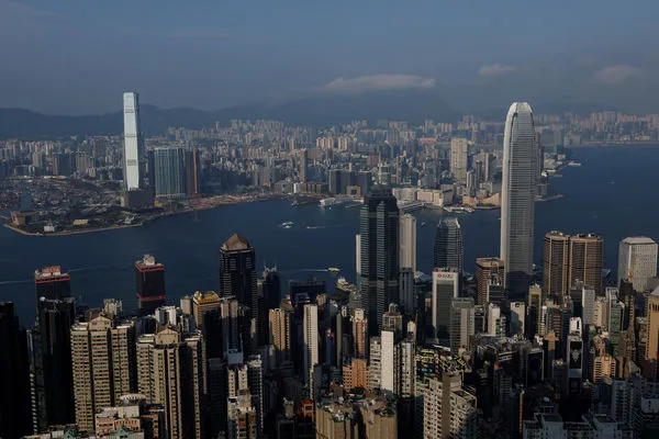 ▲▼香港中環。（圖／路透社）