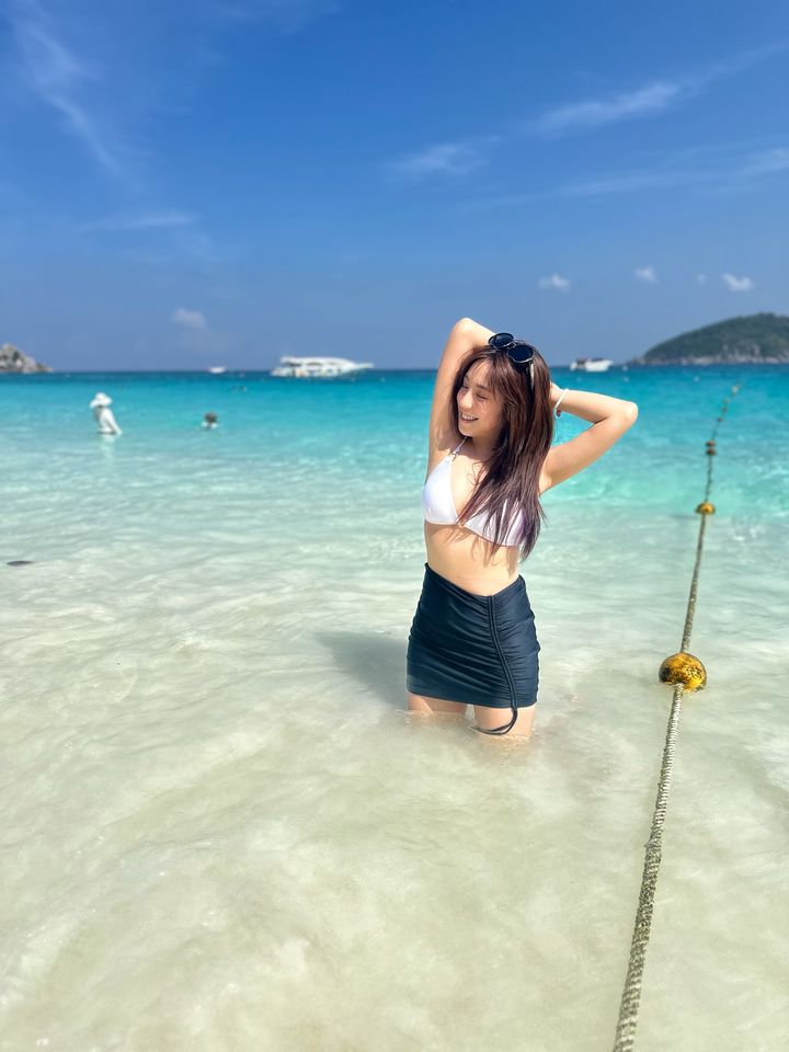 ▲▼梁舒涵罕見穿比基尼 。（圖／寬寬提供）