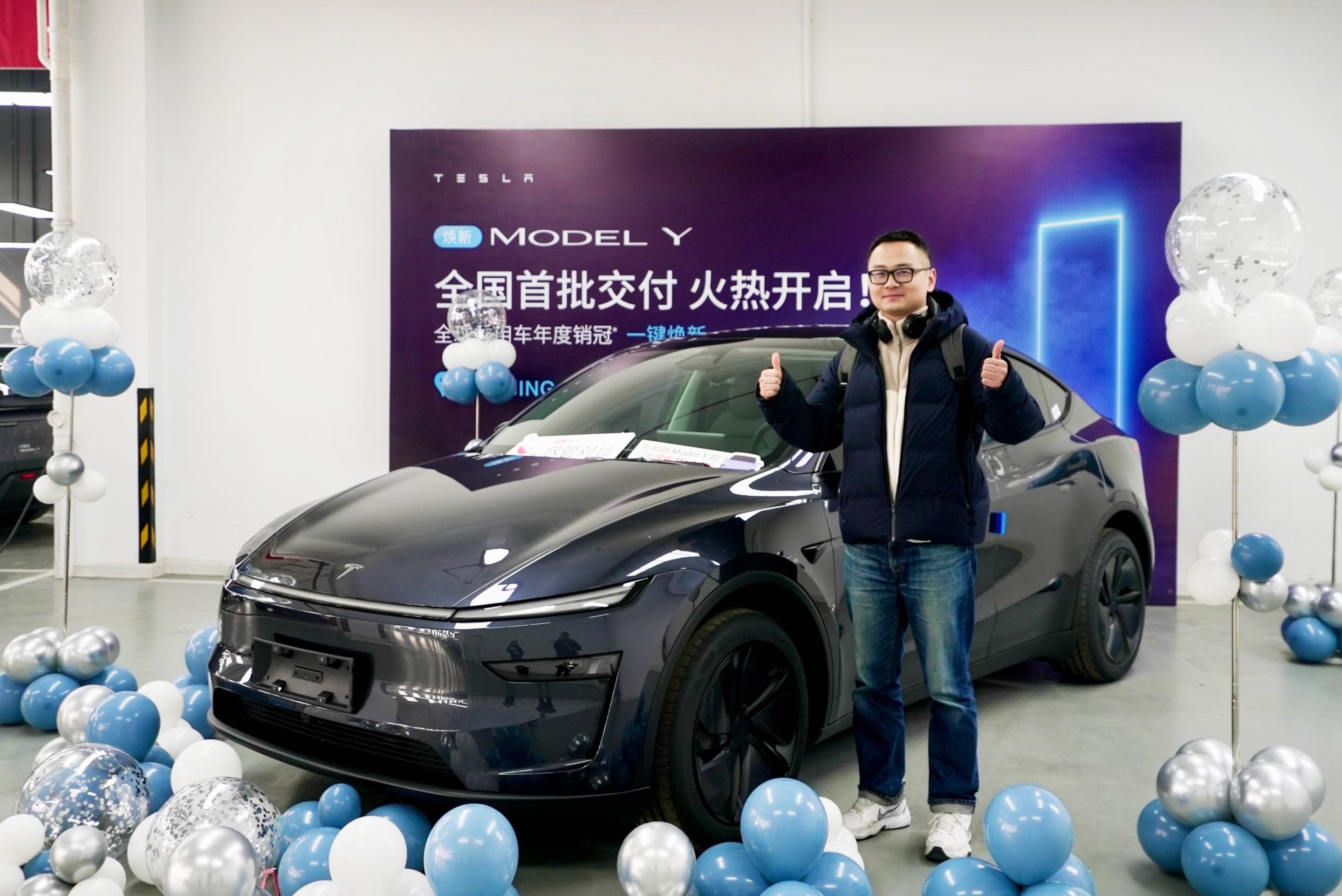 ▲大陸特斯拉新Model Y本周開始交車，傳出訂單已累積10萬張以上！（圖／翻攝自X社群@Tesla Asia）