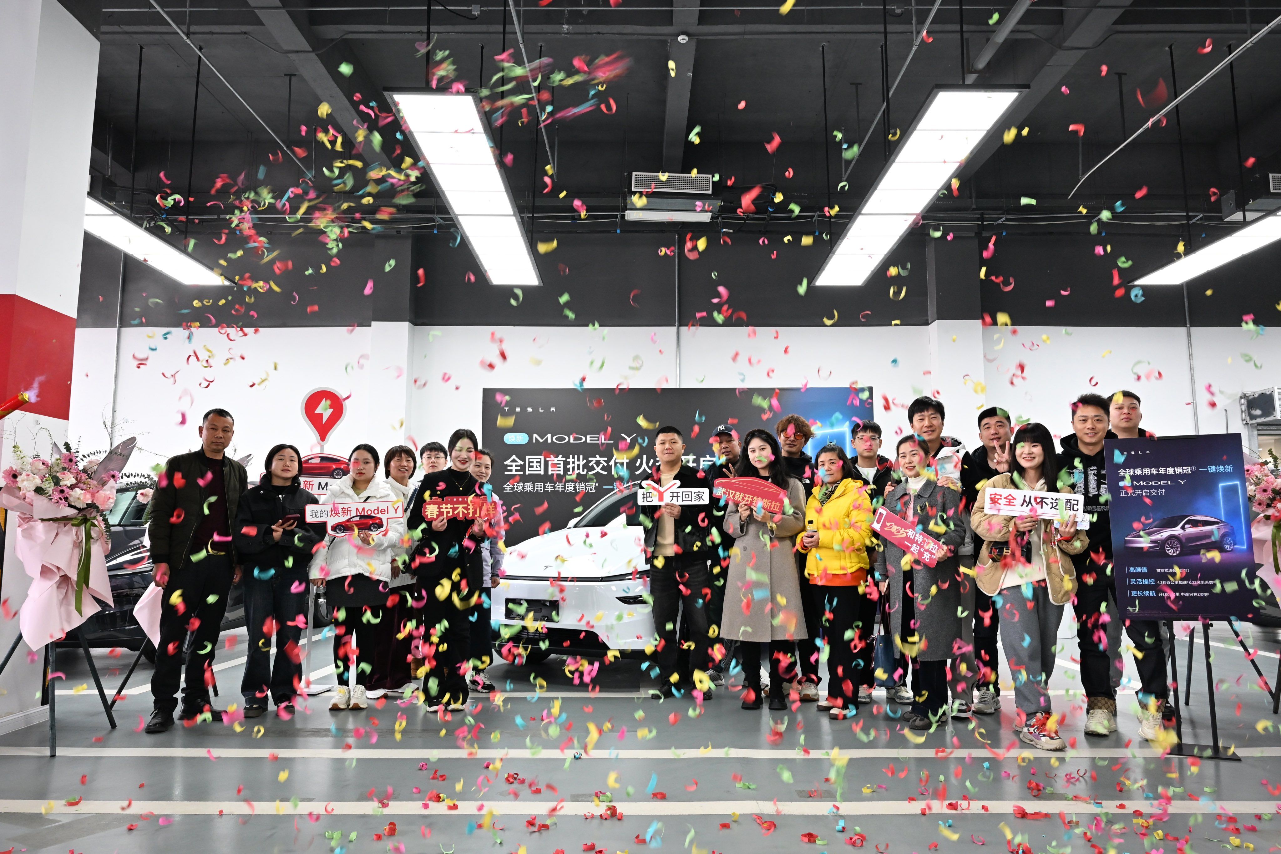 ▲大陸特斯拉新Model Y本周開始交車，傳出訂單已累積10萬張以上！（圖／翻攝自X社群@Tesla Asia）