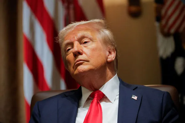 ▲▼美國總統川普第二任期上任後，首次召開內閣會議。（圖／路透）