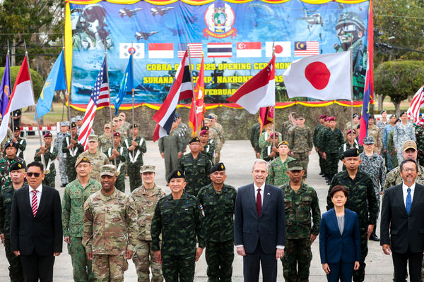▲▼ 亞洲最大規模年度多國軍事演習「金色眼鏡蛇」開幕式。（圖／路透）