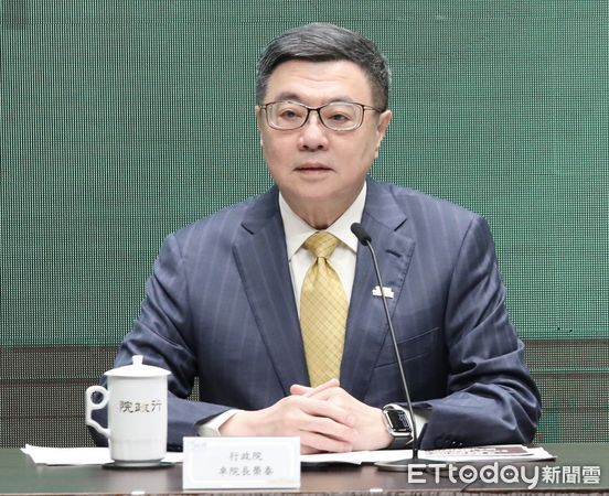 ▲▼行政院院會後記者會 卓榮泰  將對立法院提出覆議。（圖／記者屠惠剛攝）