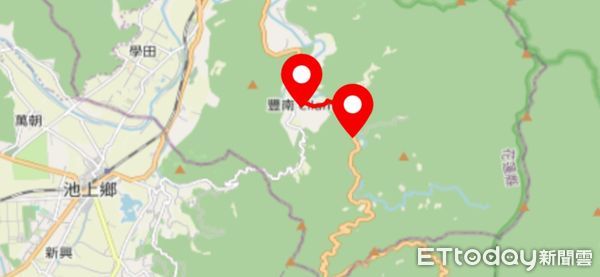 ▲台23線富里小天祥路段邊坡掛網施工路段示意圖。（圖／記者王兆麟翻攝）