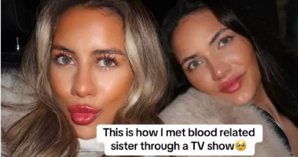 一名曾在2021年參加戀愛實境節目《初次約會》的女性近日宣布，她雖然沒有靠節目找到攜手一生的真愛，但卻意外找回了她失散多年的親生姊姊。（圖／翻攝Tiktok／katiekumarr）