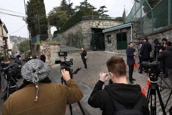 ▲▼美俄代表團在土耳其伊斯坦堡會晤。（圖／路透）