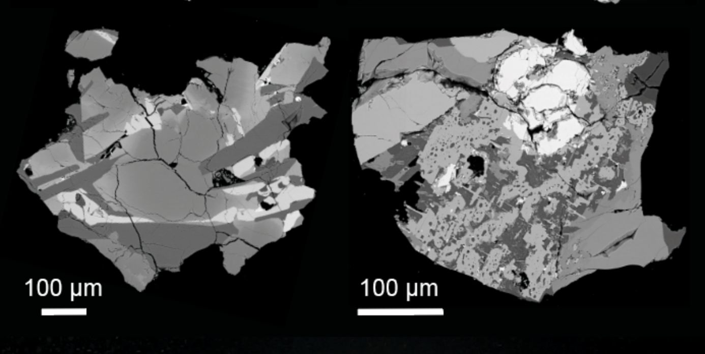▲嫦娥六號採集的月背玄武岩岩屑樣本。（圖／翻攝央視）