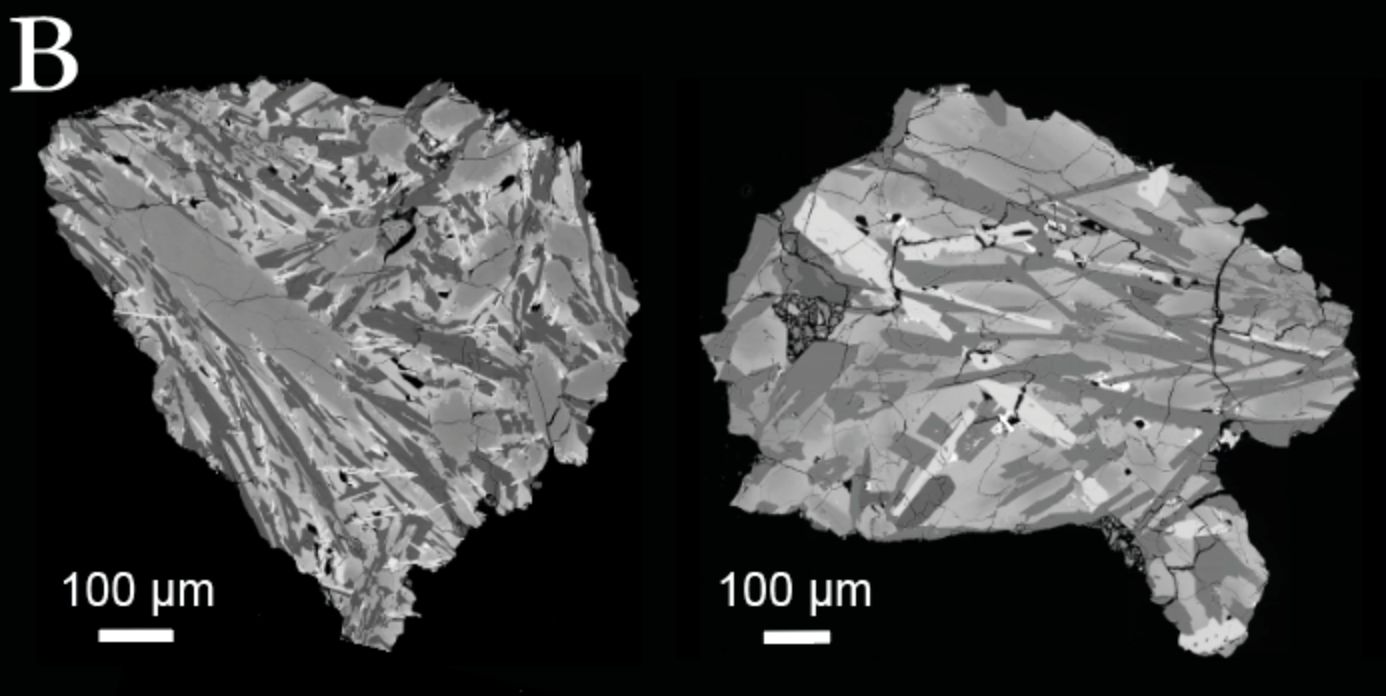 ▲嫦娥六號採集的月背玄武岩岩屑樣本。（圖／翻攝央視）