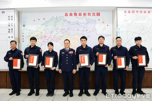 ▲▼  嘉義縣警察局員警積極為民服務 7人獲表揚   。（圖／嘉義縣警局提供）