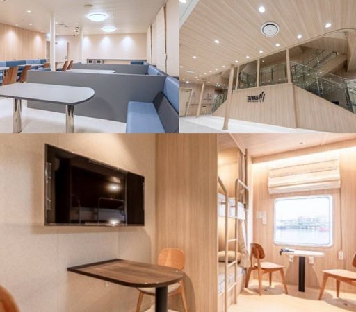 ▲澎湖輪內裝典雅舒適。（圖／航港局提供）