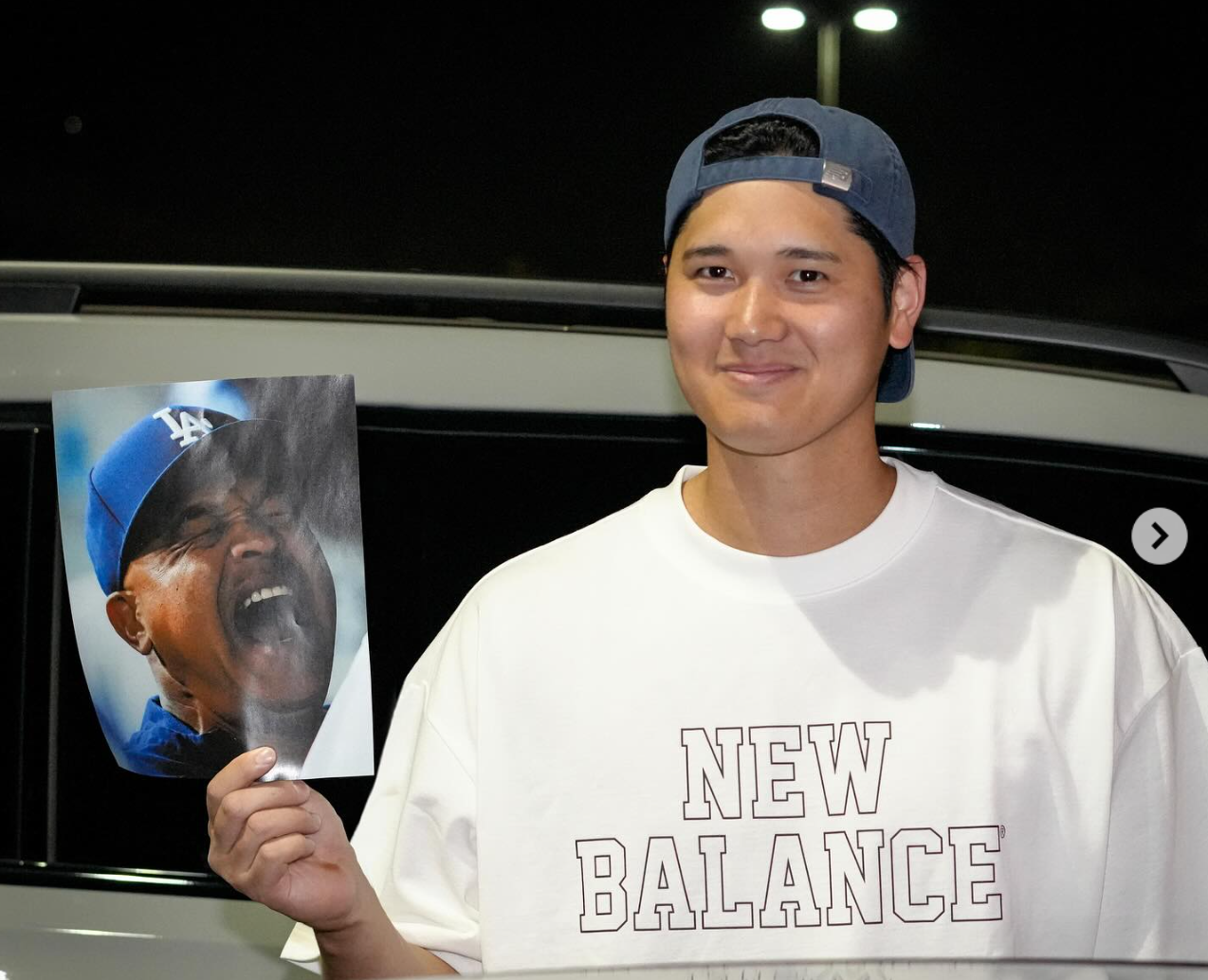 ▲▼道奇總教練羅伯斯成功復仇，大谷翔平打開車門驚見大量彩球滾出。（圖／翻攝自IG／shoheiohtani）