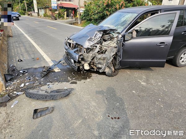 ▲高樹鄉沿山公路一段發生交通事故             。（圖／記者陳崑福翻攝）