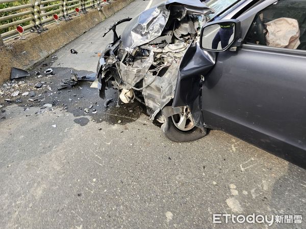 ▲高樹鄉沿山公路一段發生交通事故             。（圖／記者陳崑福翻攝）