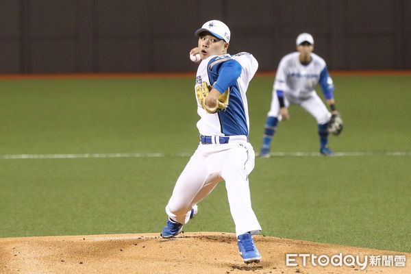 ▲火腿鬥士投手孫易磊。（圖／記者林敬旻攝）