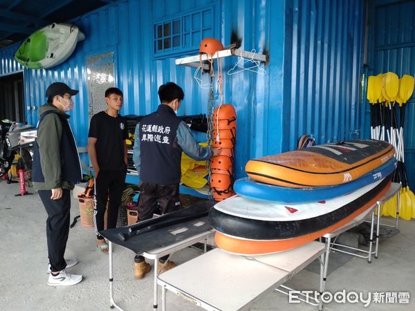 ▲▼花蓮七星潭因名列全台10大危險海域，目前僅開放部分安全區域從事水上遊憩活動。（圖／花蓮縣政府提供，下同）