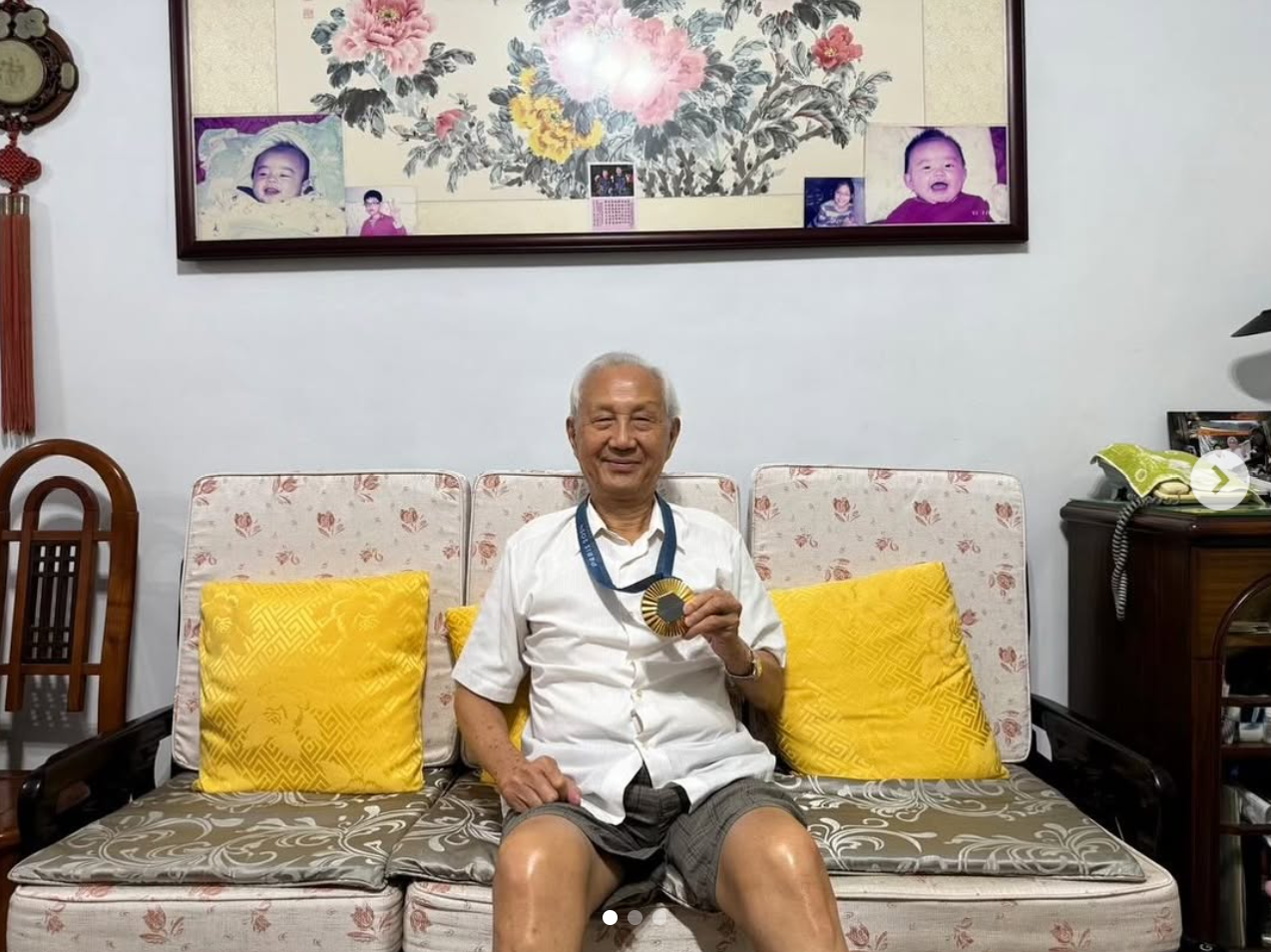 ▲▼王齊麟送親愛的阿公最後一程。（圖／翻攝自IG／chilinwang）