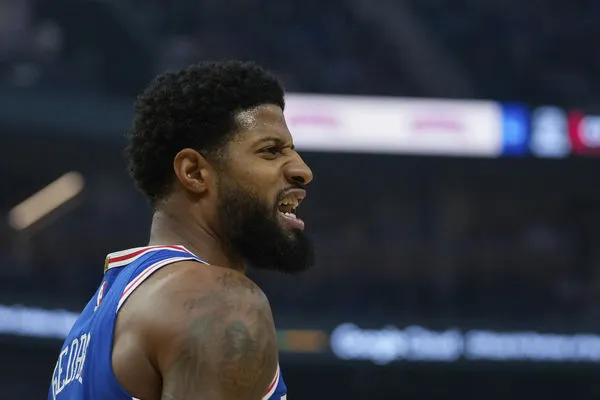 ▲▼七六人喬治；勇士小將穆迪。（圖／達志影像／美聯社）