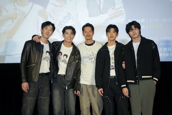 ▲張哲偉（左起）、陳峻廷、洪言翔、羅章恩主演BL影集《全面管控》。（圖／三立提供）