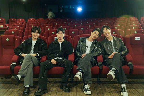 ▲張哲偉（左起）、陳峻廷、洪言翔、羅章恩主演BL影集《全面管控》。（圖／三立提供）