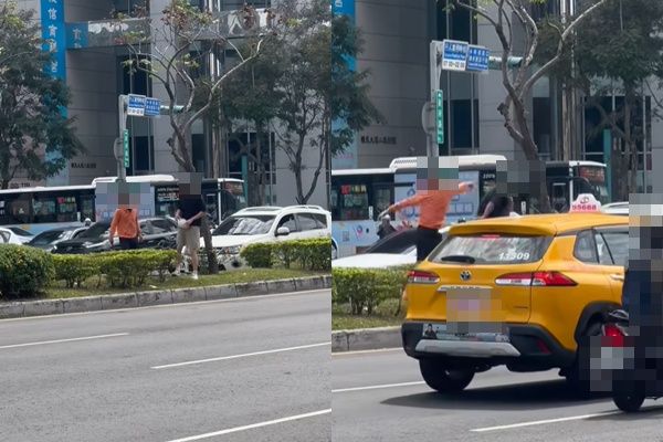 ▲▼             板橋2名騎士在馬路上大打出手，雙雙遭送辦。（圖／翻攝自匿名公社）