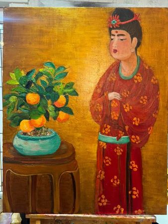 ▲▼從媒體人到政治家　邱佩琳用油畫療癒人生。（圖／邱佩琳提供）