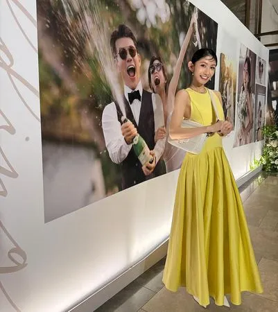 ▲李千娜、黃尚禾參加曾智希、陳志強婚禮。（圖／翻攝自Instagram／n_a_n_a_l_e_e）