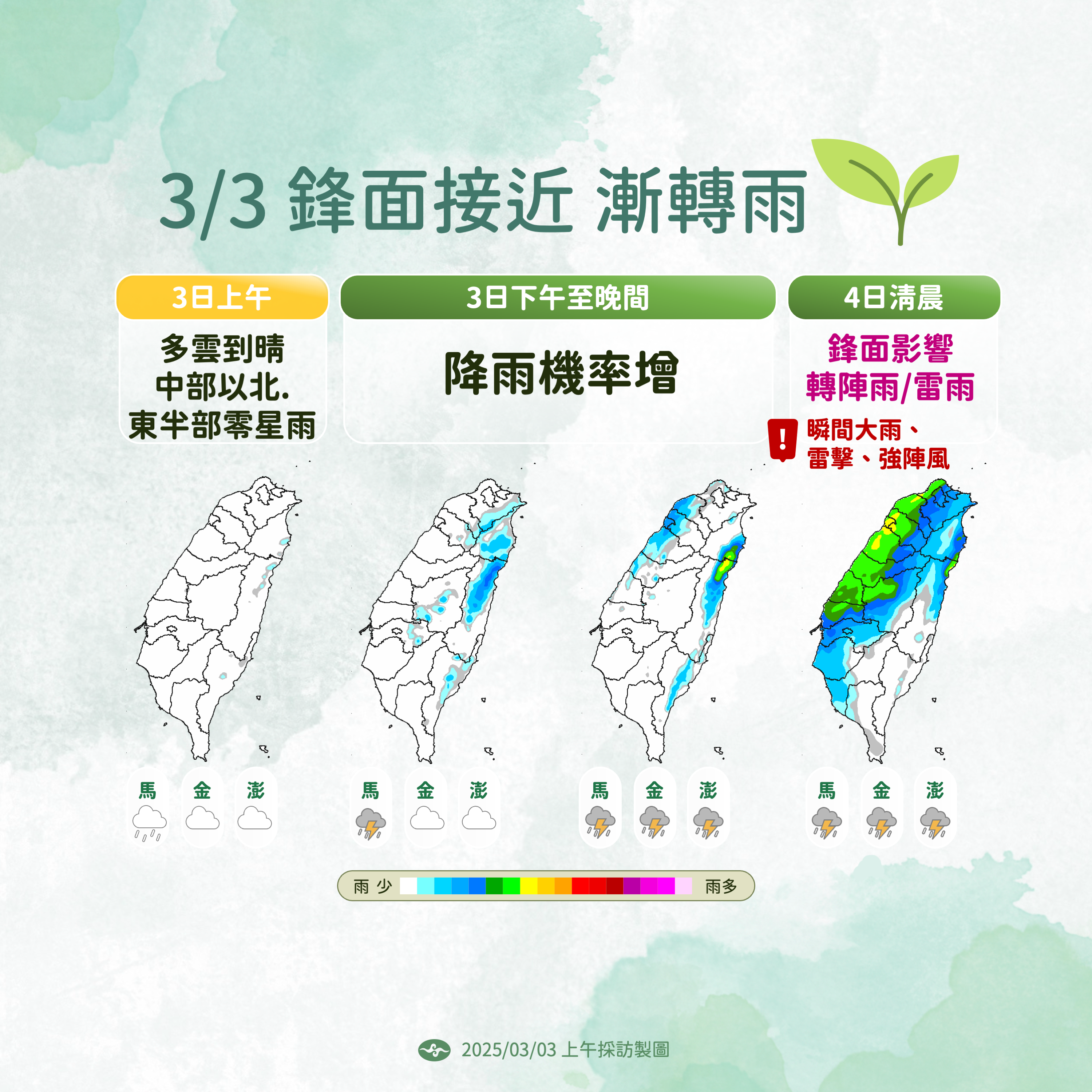 ▲▼天氣趨勢。（圖／氣象署提供）