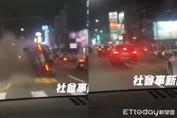 ▲▼ 台南72歲男子疲勞自撞分隔島。（圖／記者林東良翻攝，下同）